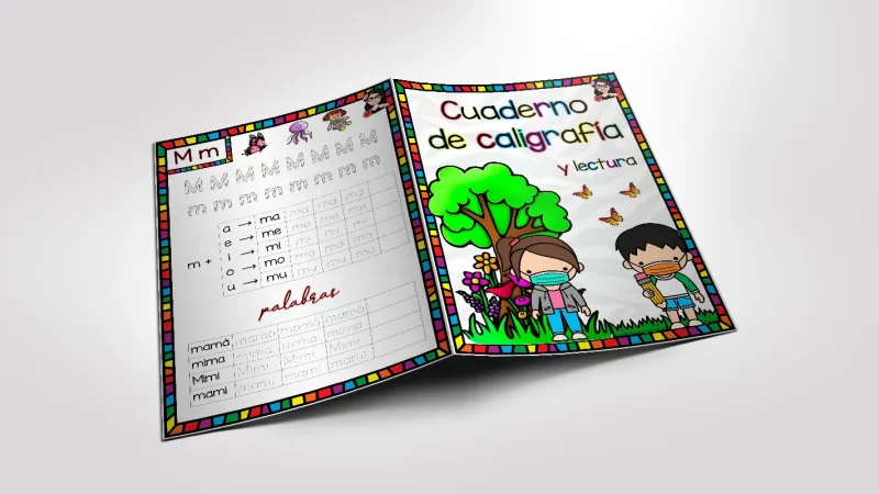 Cuaderno de caligrafía y escritura